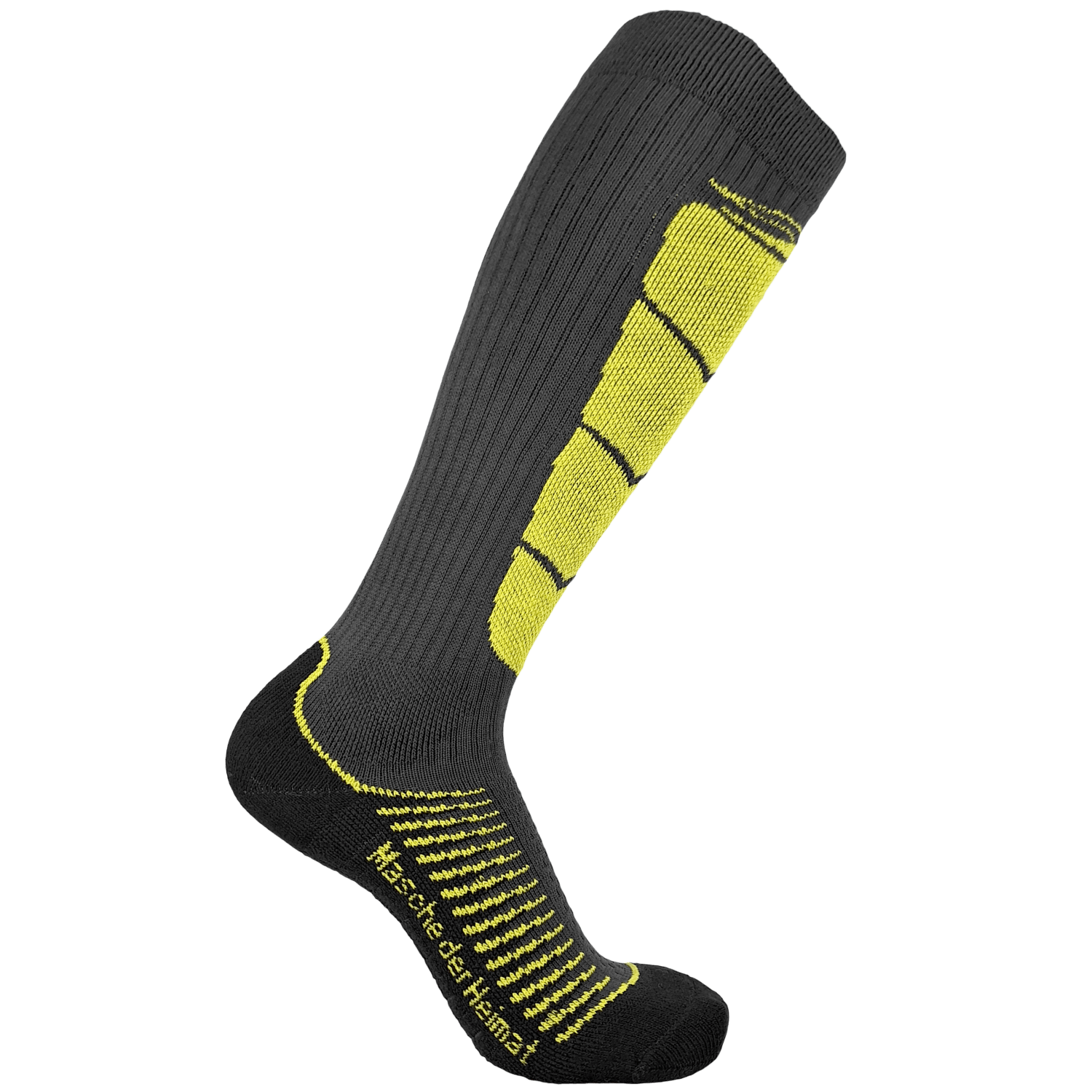 Ski-Socks anthrazit gelb