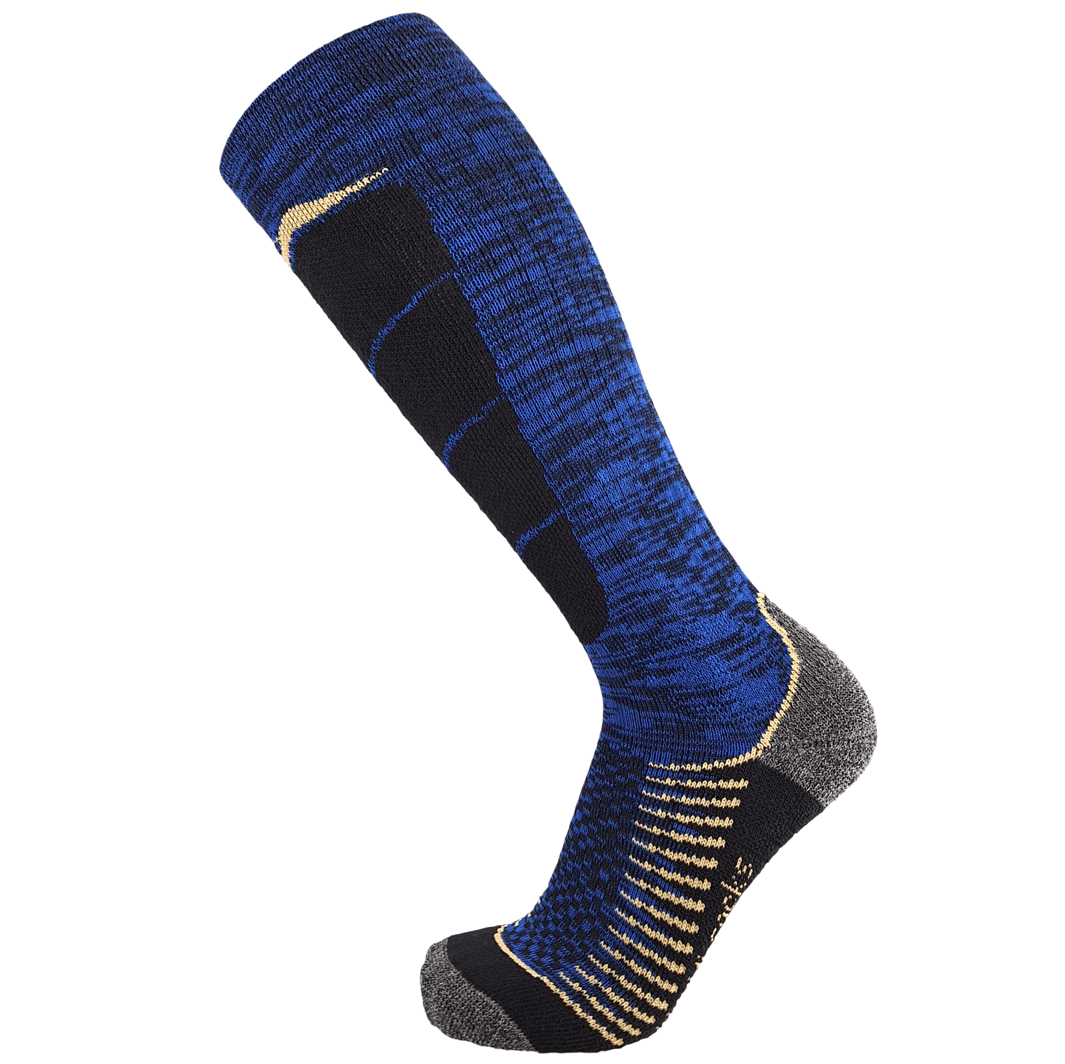 Ski-Socks blau gold, 39/42