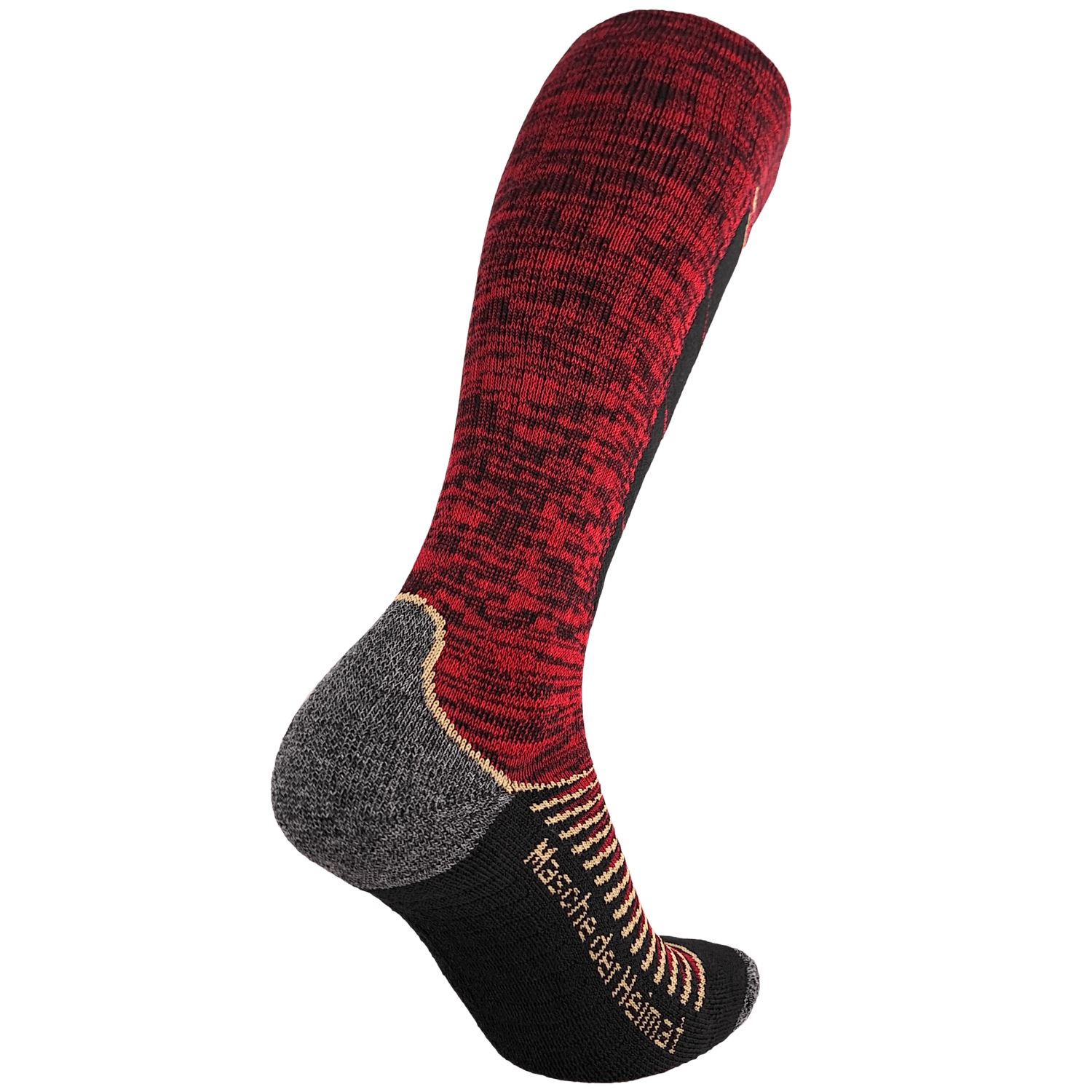 Ski-Socks rot gold, 35/38