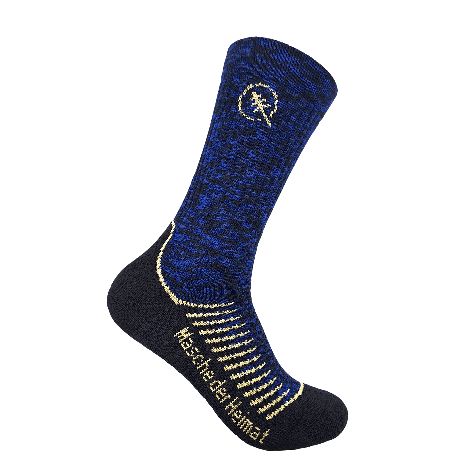 Merino-Winter-Socks blau gold