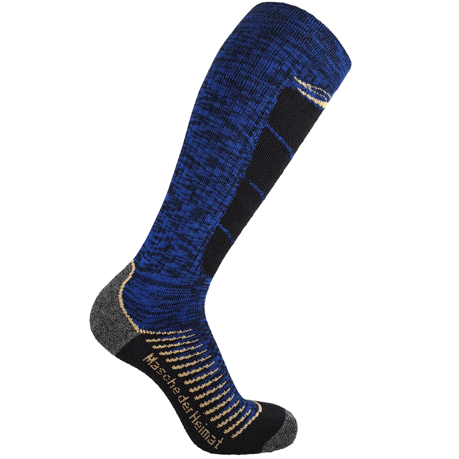 Ski-Socks blau gold, 35/38